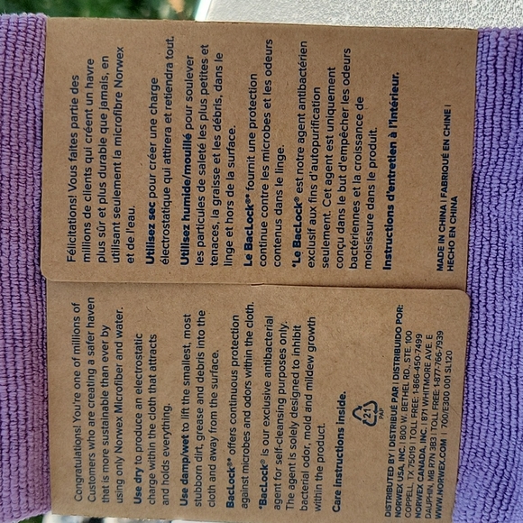 Norwex EnviroCloth with BacLock - Picture 2 of 2